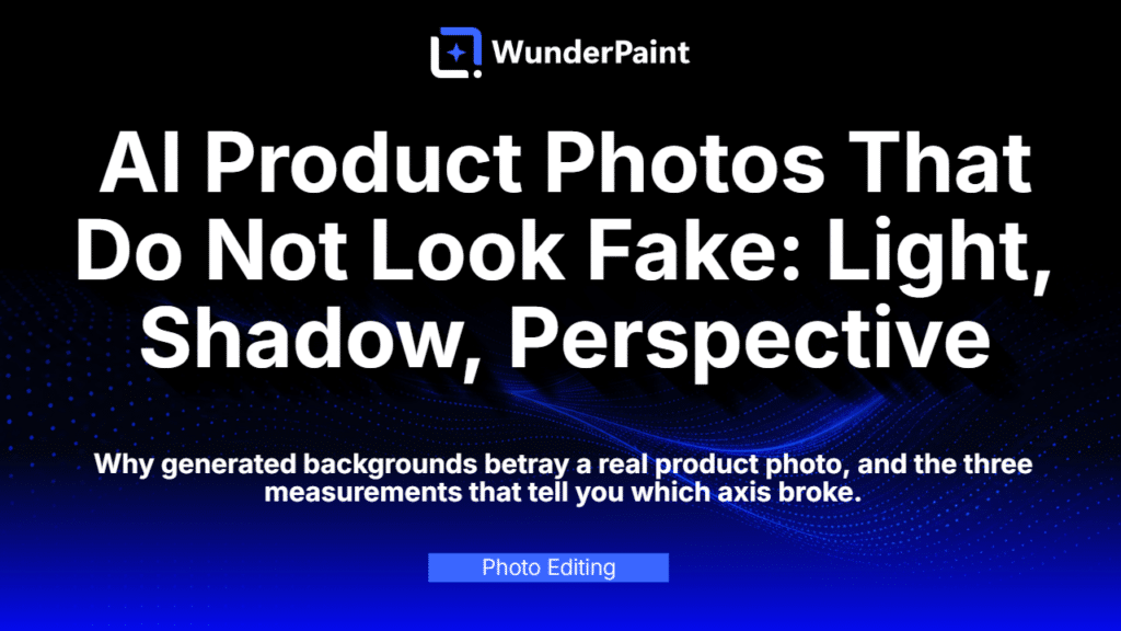 AI Product Photos That Do Not Look Fake: Light, Shadow, Perspective