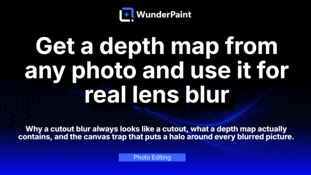Get a depth map from any photo and use it for real lens blur