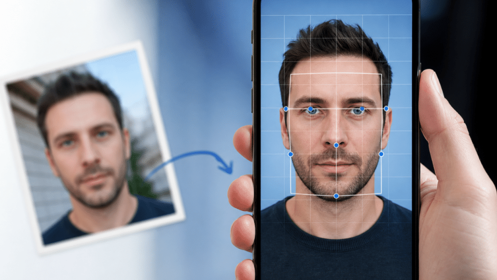 Make a tidy application photo out of an ordinary phone snapshot