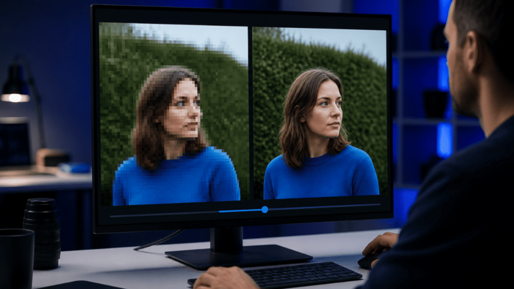 Spend your JPEG bits where the eye looks, not evenly across the frame